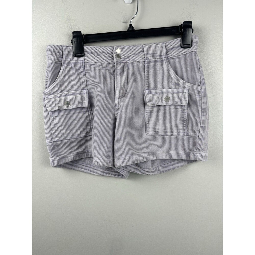 Urban Outfitters BDG Lilac Light Purple Corduroy Shorts Size 2 Women's Snaps
